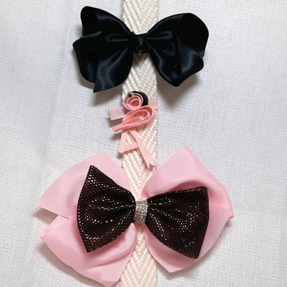 Ribbon Sculpture/ Specialty Hair Bows☆Set of 3